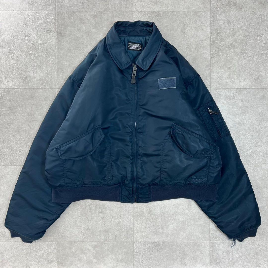 希少　Schott USA製　フライトジャケット　CWU-R ネイビー　XXL