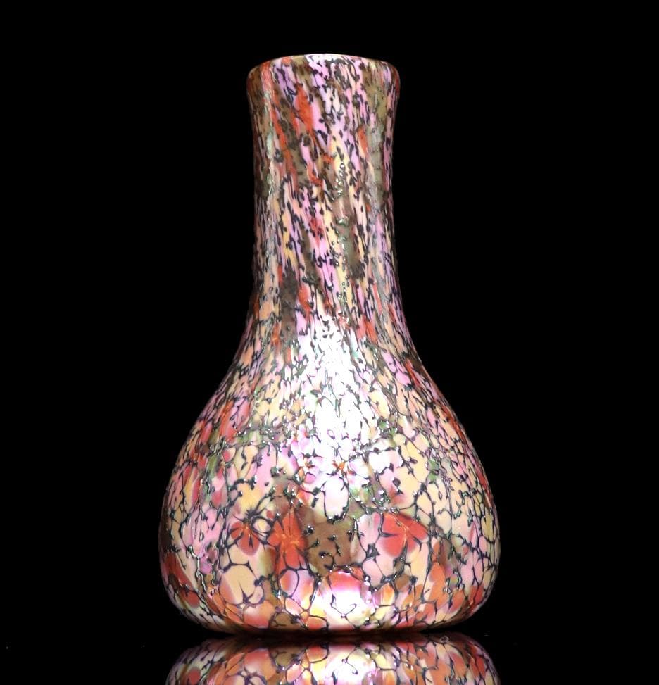 アンティーク スティーヴンス＆ウイリアムス 1890年頃 激レア エナメル 花瓶