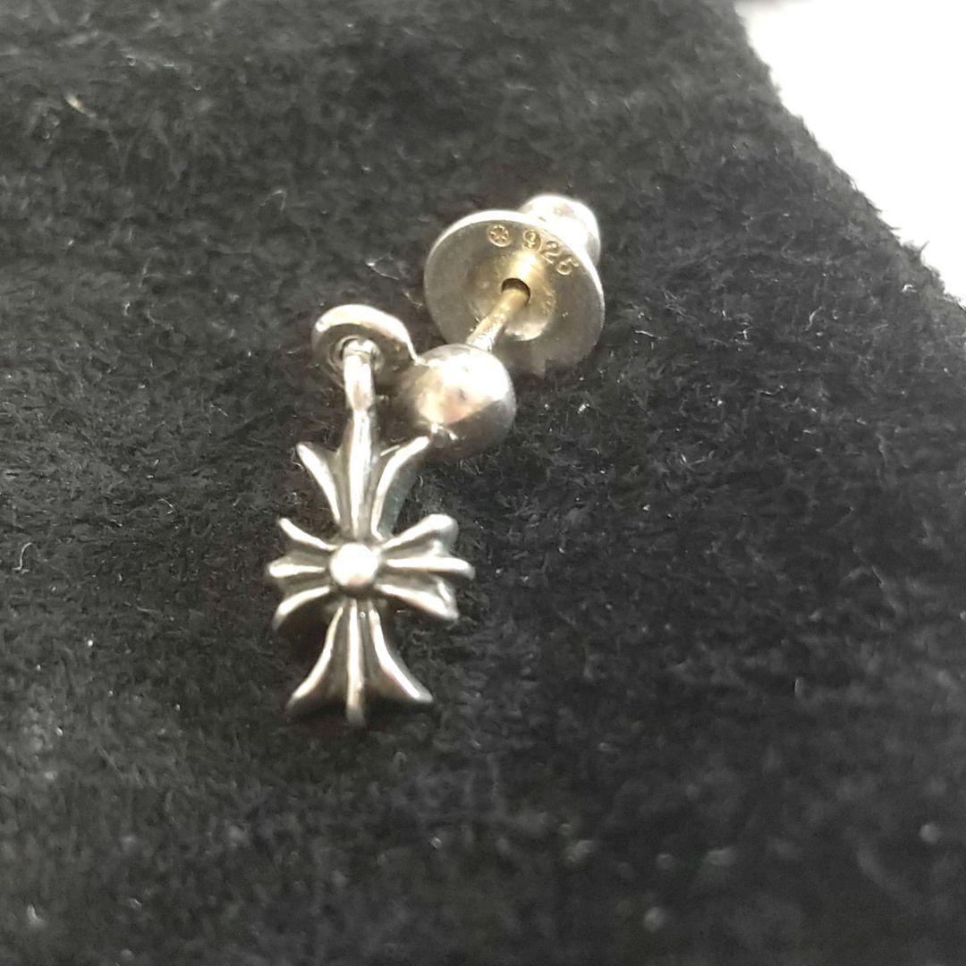 クロムハーツ　タイニーE ドロップ　ピアス　925 ポスト14K　（片耳用）