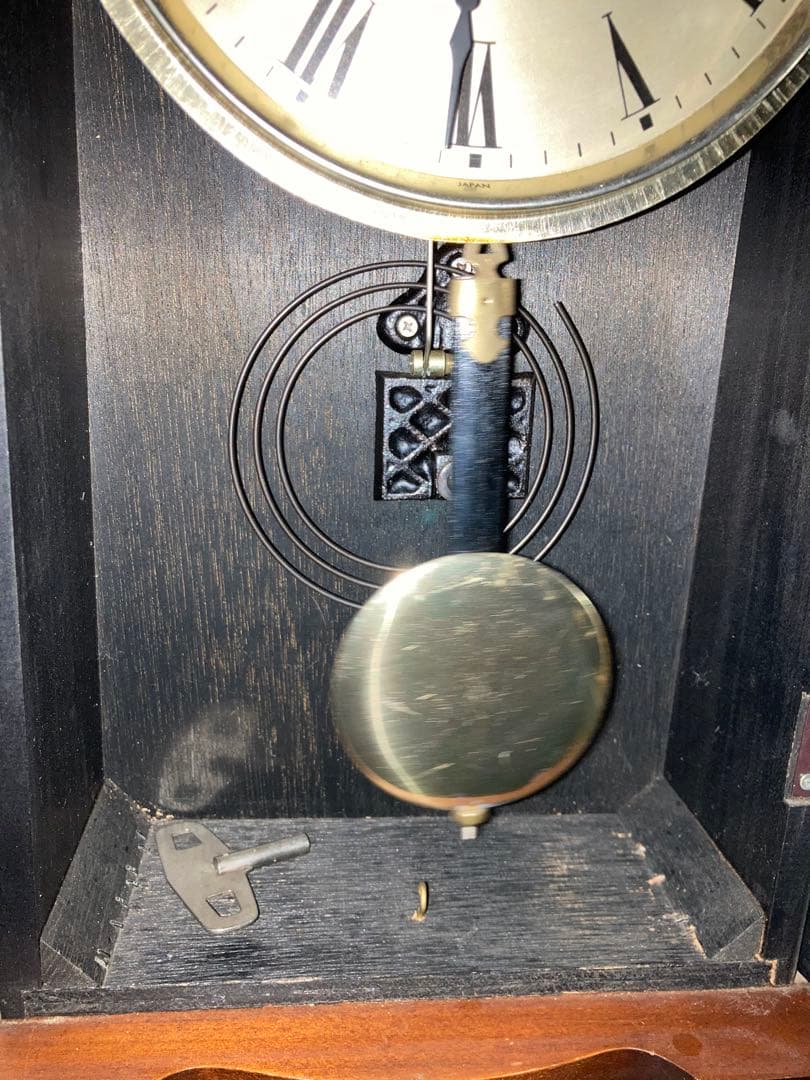 Dimple ドイツ製31 DAY アンティーク柱時計 稼働中