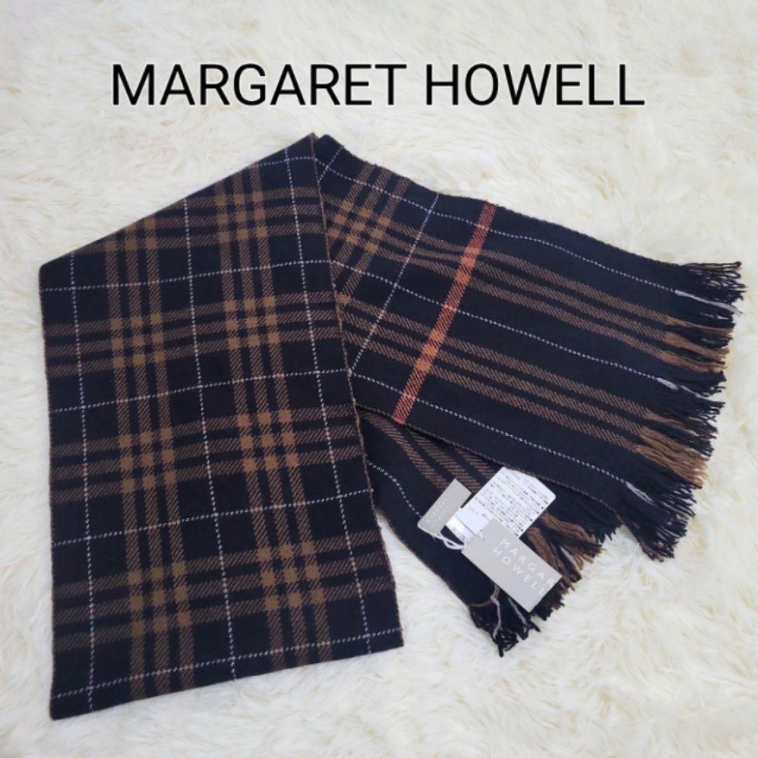 新品・未使用✨ マーガレットハウエル マフラー 英国製 ウール100% チェック