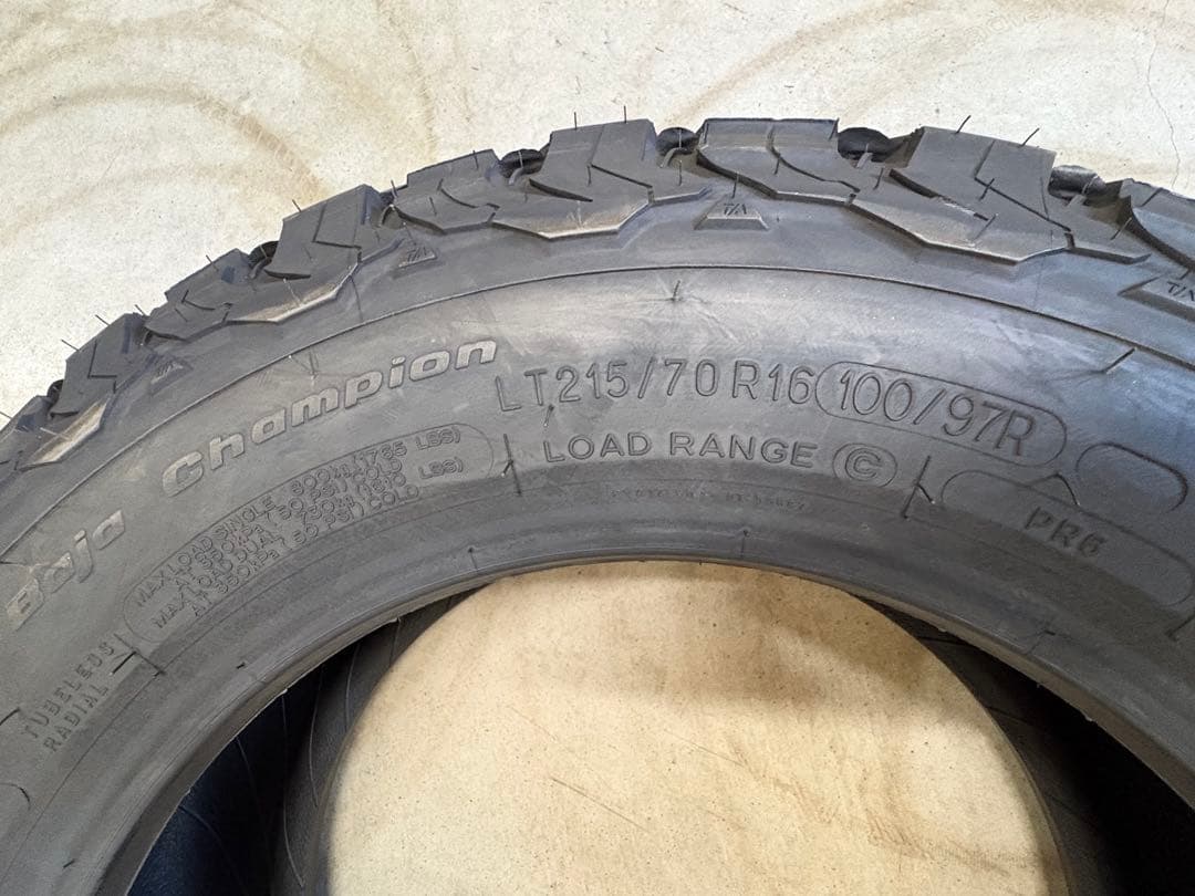 ⭐︎新品⭐︎BFグッドリッチ LT215/70R16 オフロードタイヤ