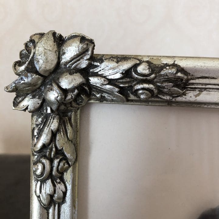 フランスアンティーク　木製フォトフレーム　額縁