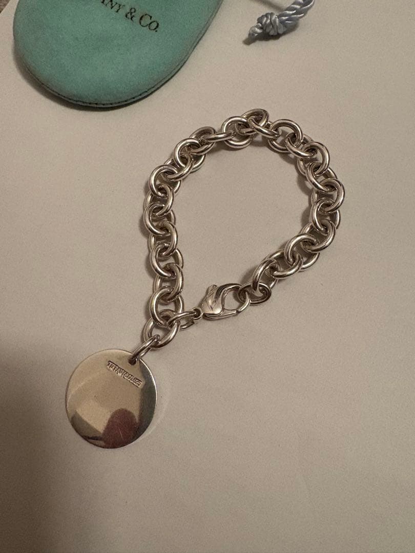 ホ*ー様 Old Tiffany & Co. ラウンドタグ ブレスレット