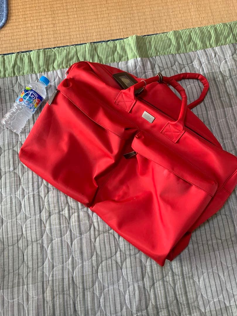 Melrose 赤 ボストンバッグ 大きめ