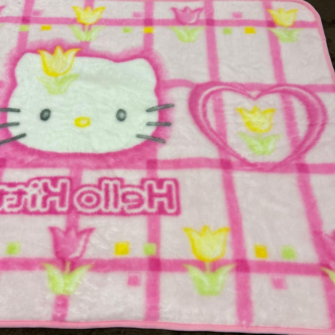 希少　平成　レトロ　ファンシー　サンリオ　チューリップキティ　ブランケット　毛布