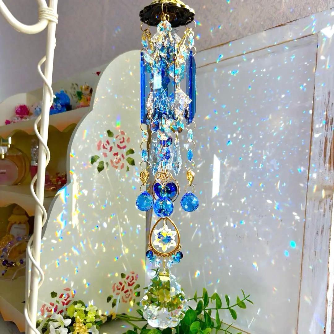 アラベスク✩.*˚ SWAROVSKIシャンデリア風サンキャッチャー