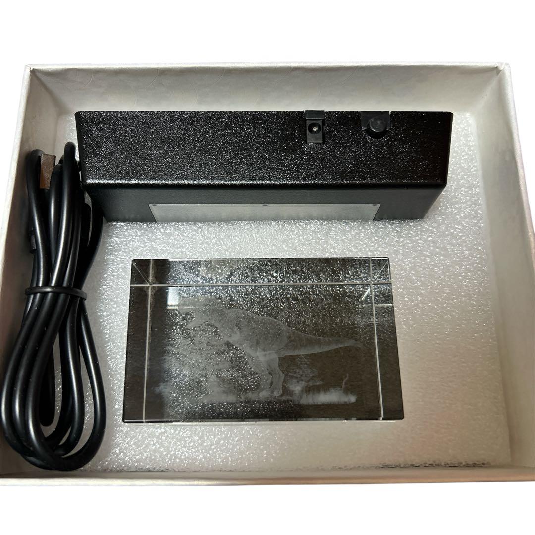 K9クリスタル 3D 恐竜 置物 LEDライトベース U充電