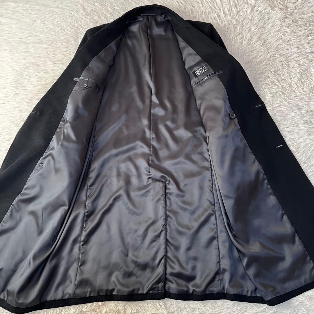 【美品】ベルタボーノ　カシミヤ100% ダブルチェスターロングコート　サイズLL