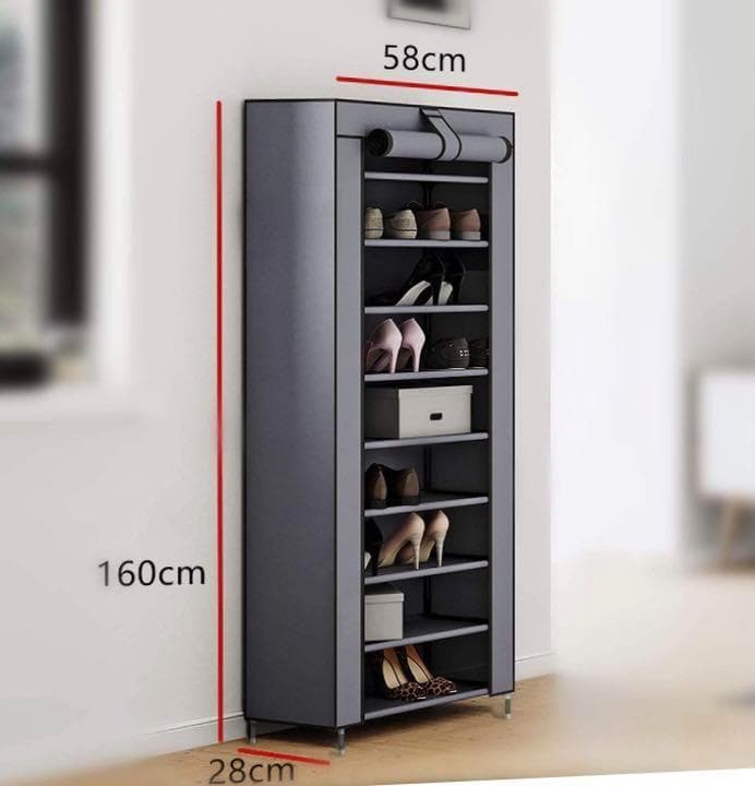 ロングブーツも折らずに収納OK♪❤嫌な臭いが籠もらない★お洒落シューズラック