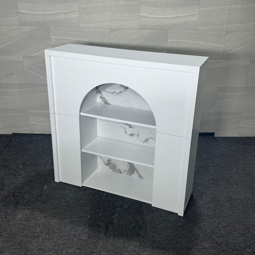 LOWYA マントルピース 大理石風 収納 ラック キャビネット d5143