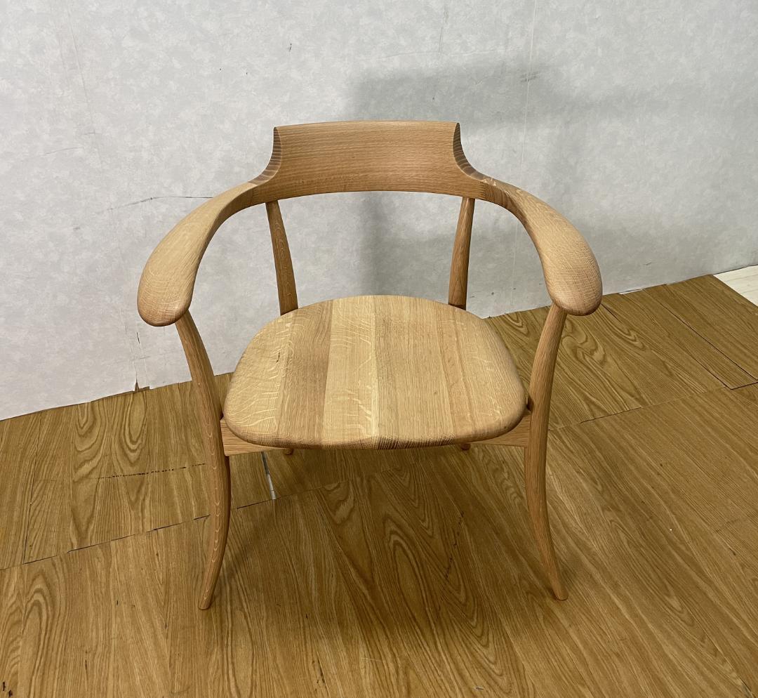 K☆1070 飛騨産業 クレセントアームチェア SG261A-WO