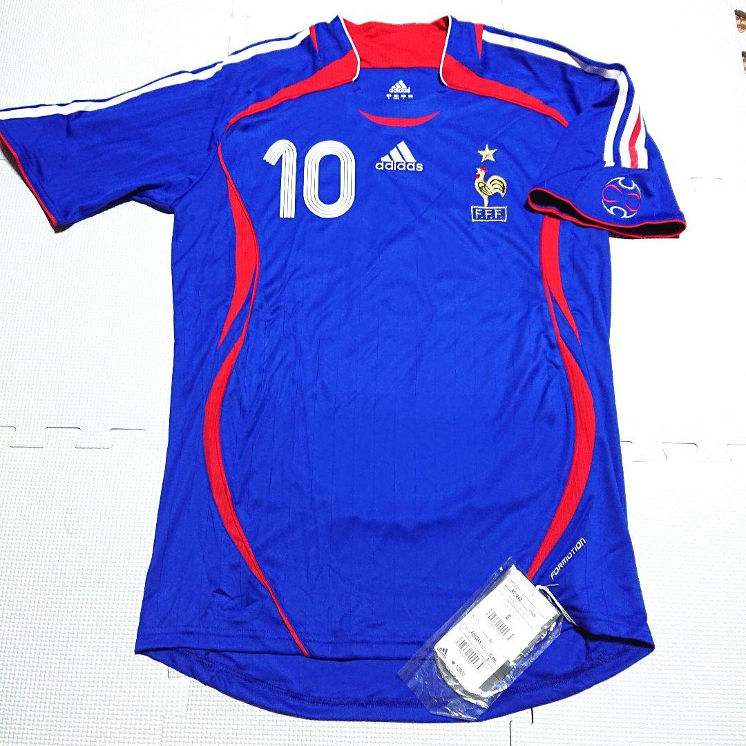 タグ付き フランス代表 ジダン ユニフォーム ゲームシャツ レアルマドリード