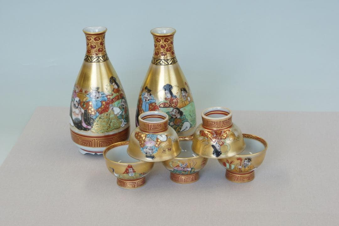 九谷焼　酒気セット　七福神