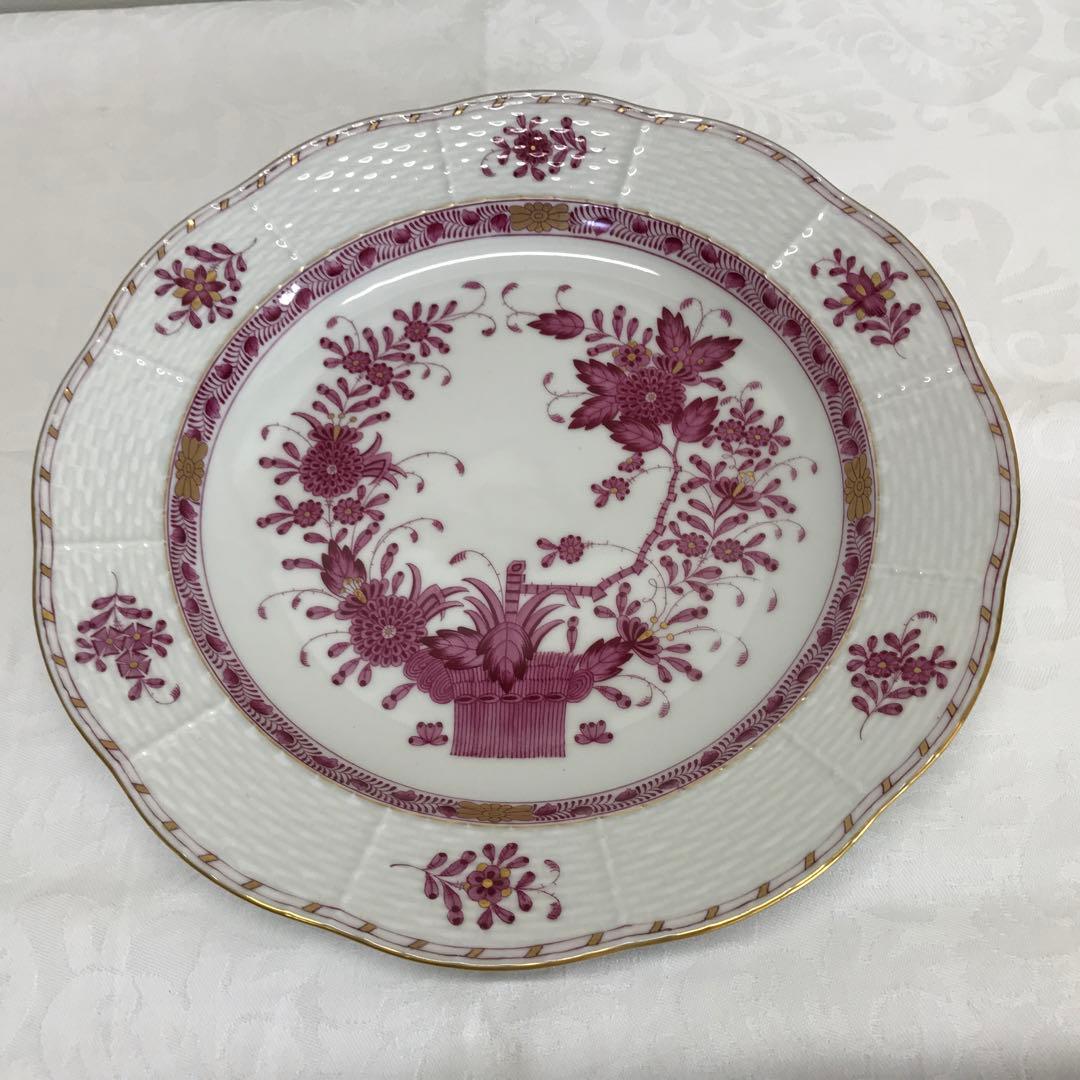 ヘレンド新品インドの華　プレート　25cm 1枚