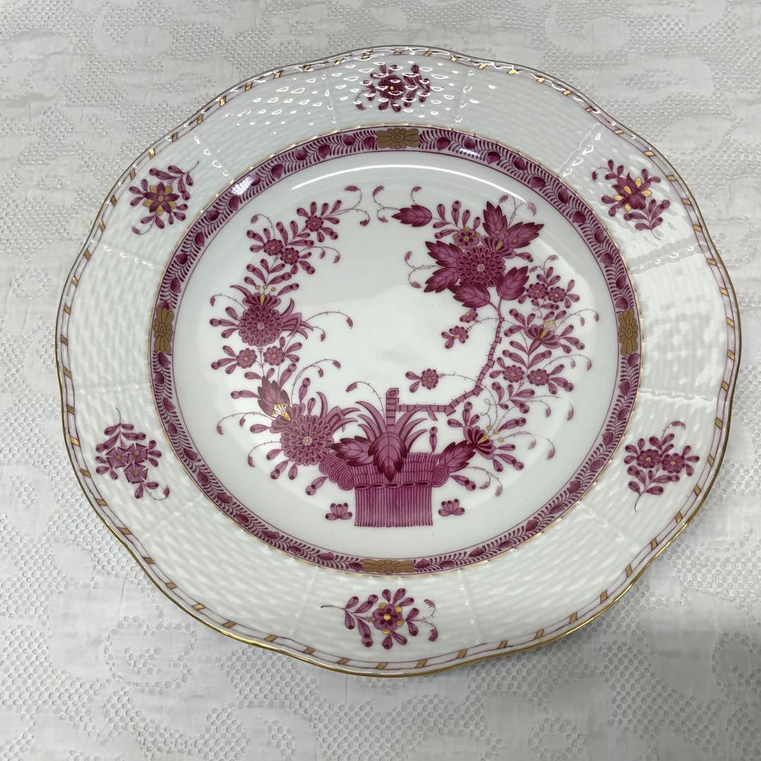 ヘレンド新品インドの華　プレート　25cm 1枚