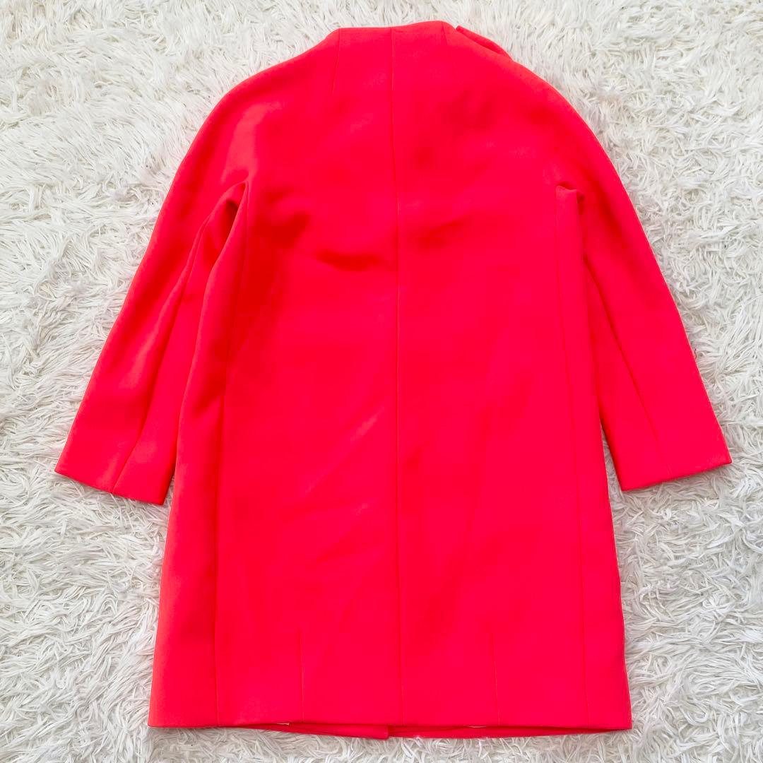 【極美品】ケイトスペード コート ロング ビッグリボン ノーカラー Aライン