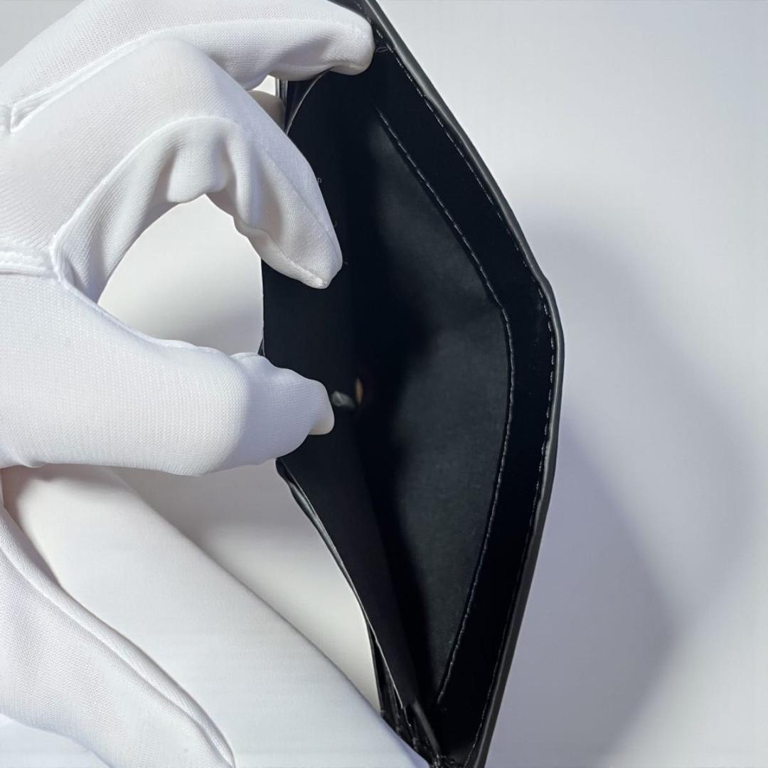 カルバンクライン 折りたたみ財布 三つ折り ブラック ウォレット 黒 CKロゴ