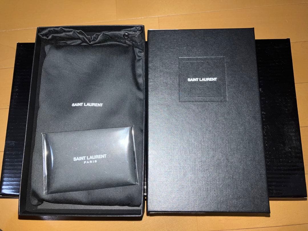専用サンローラン SAINT LAURENT 長財布 小銭入れ付き ブラウン