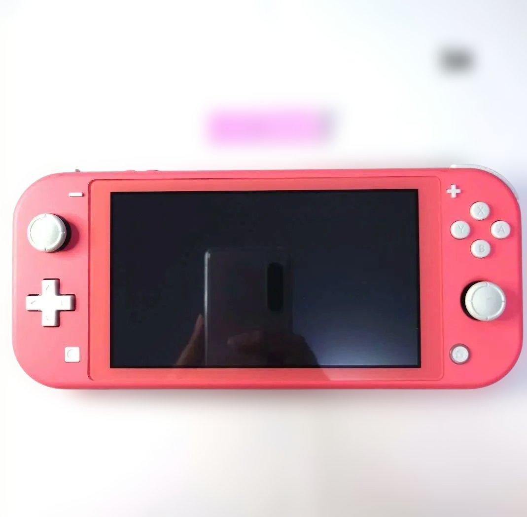 【ジャンク】Nintendo Switch Lite ピンク 本体 箱・充電器付