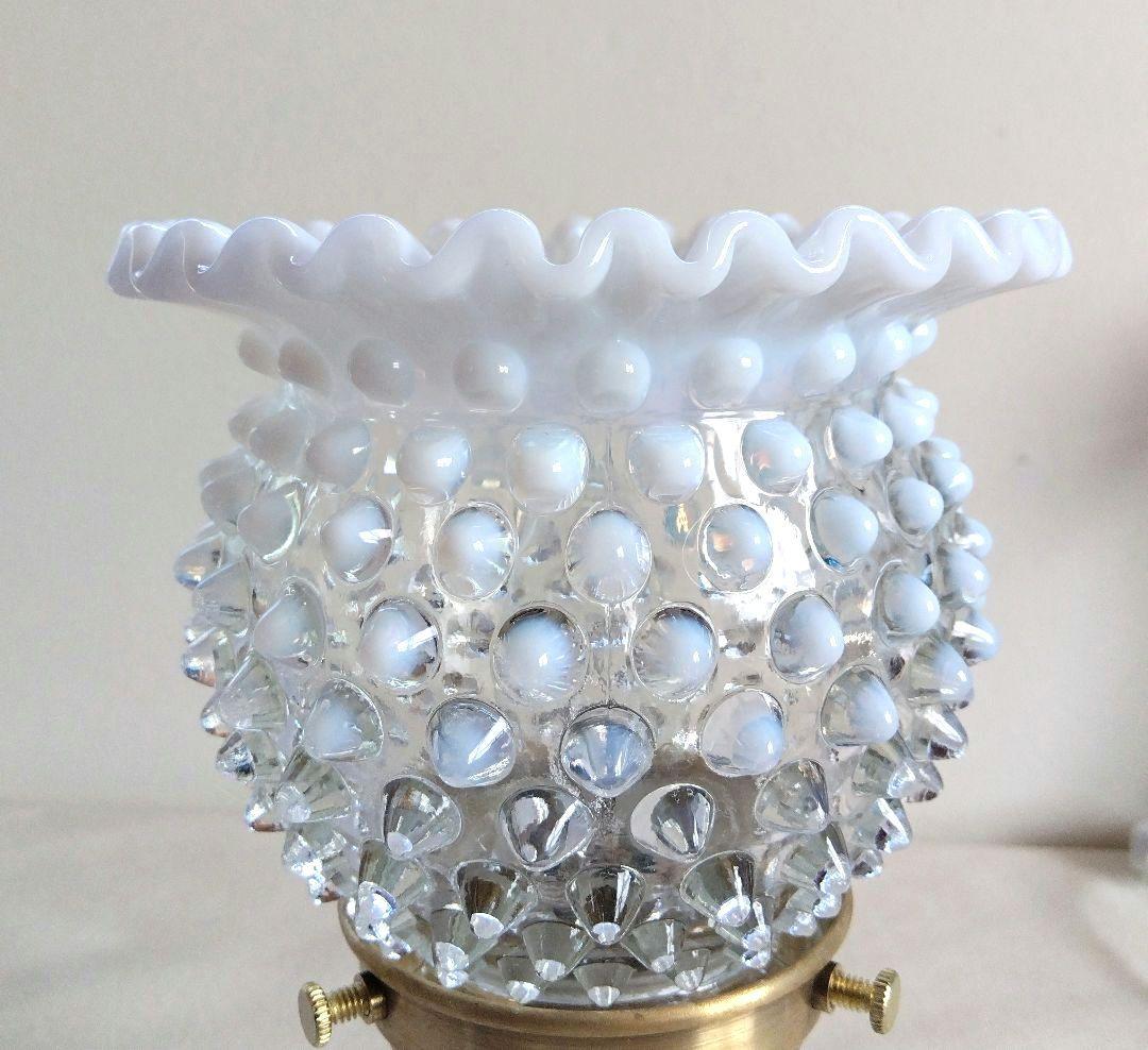 美 フェントン フレンチオパールセント クリンプシェードランプ