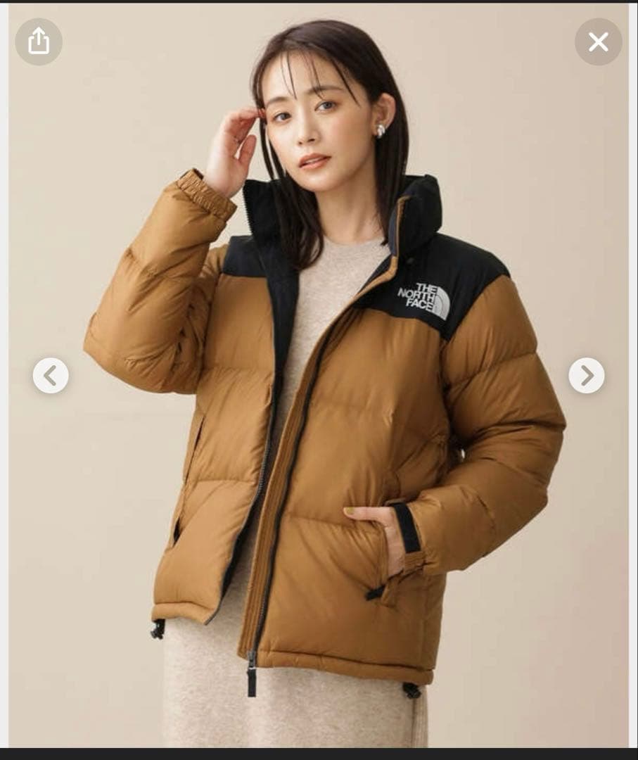 【クリーニング済】ザ・ノースフェイス　ヌプシジャケット