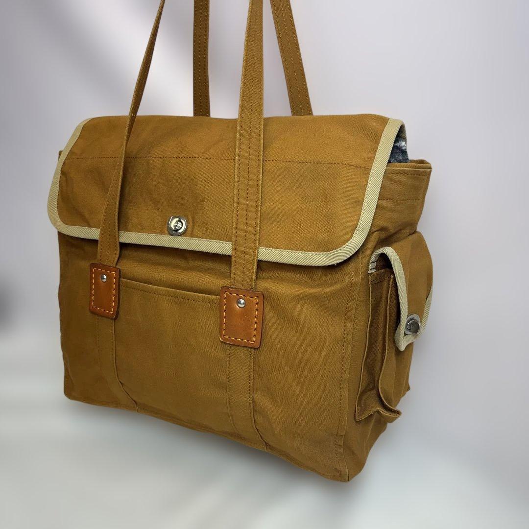 一澤帆布　信三郎　ブラウン系　トートバッグ