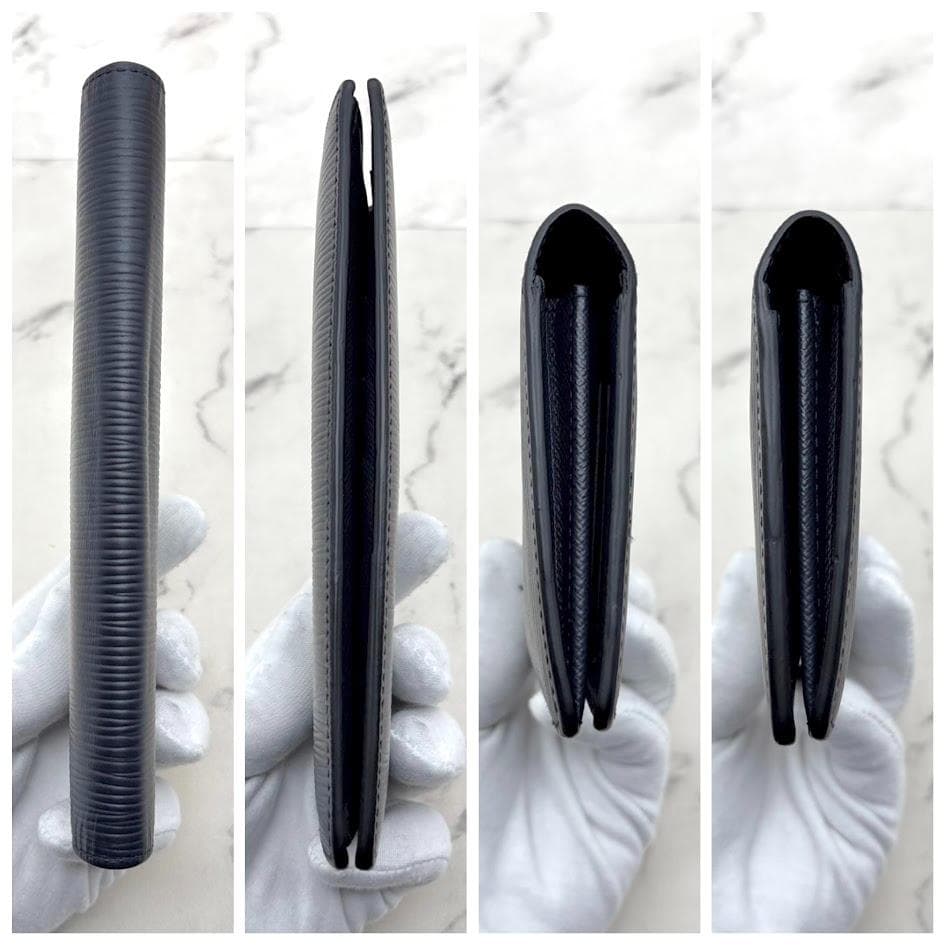 【極美品・新型】ルイヴィトン　エピ　ポルトフォイユブラザ　ブルーマリーヌ