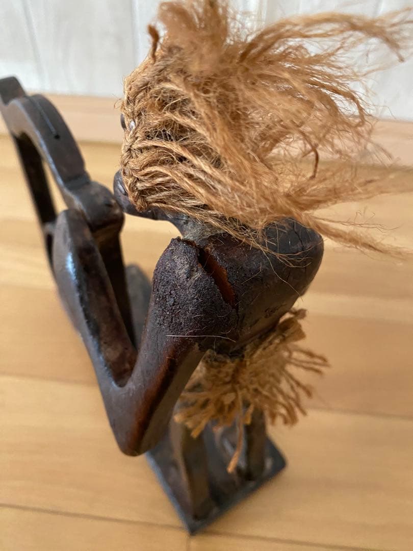 アフリカンスタイル 木製置物セット ウエルカムサイン付き