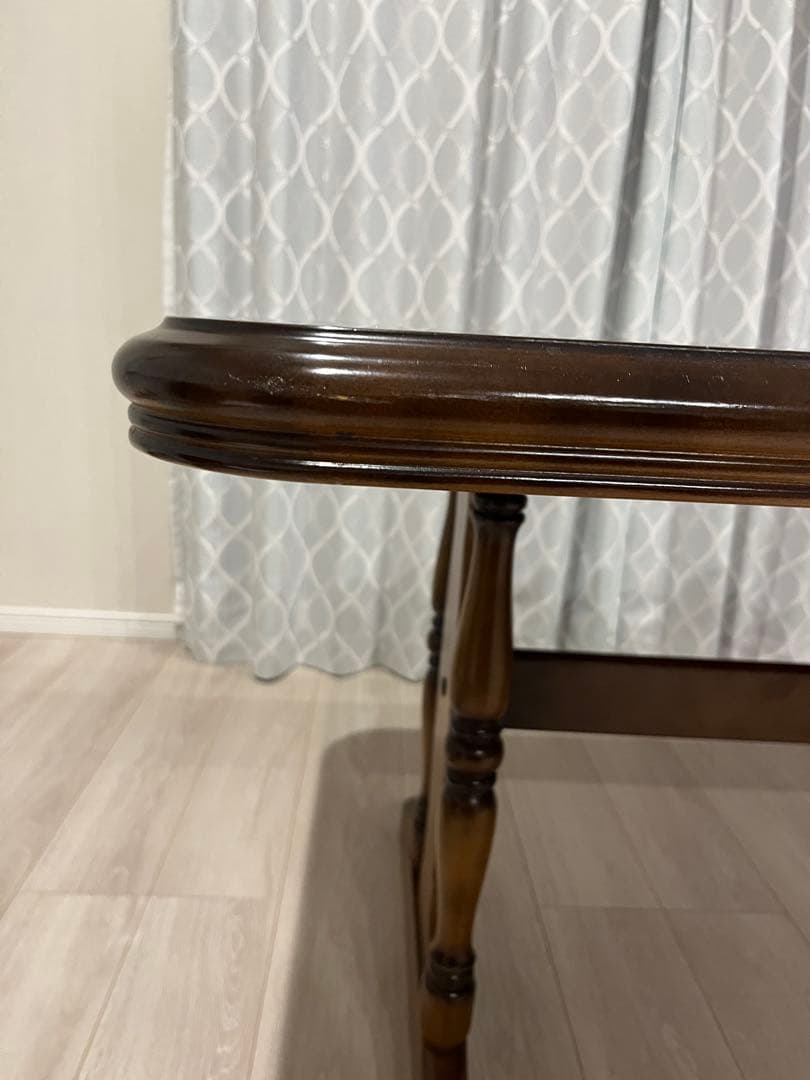 【カリモク】コロニアル　ダイニングテーブル　レトロ