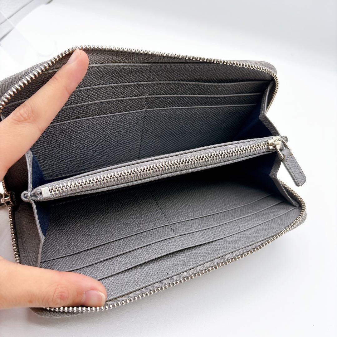 【ほぼ未使用】ブルガリマン　メンズ　ラウンドファスナー　財布　ウォレット