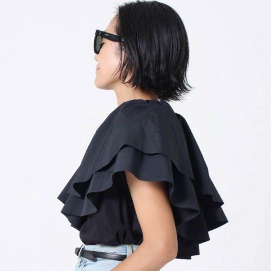 COUDRE プラスペプラム　ブラック　金子綾さん　人気