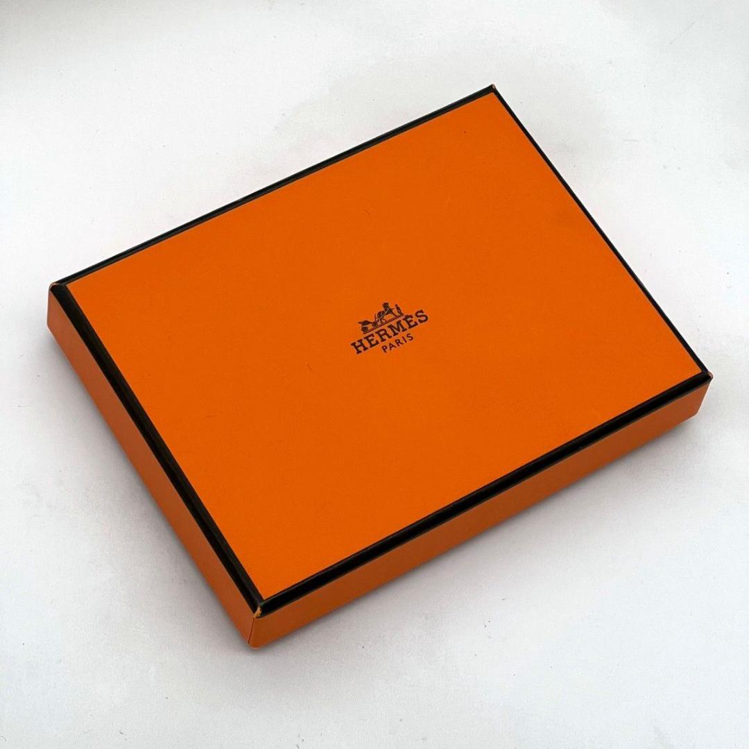 【X刻印】 エルメス ポーカーGM マネークリップ ネイビー ビジネス カード