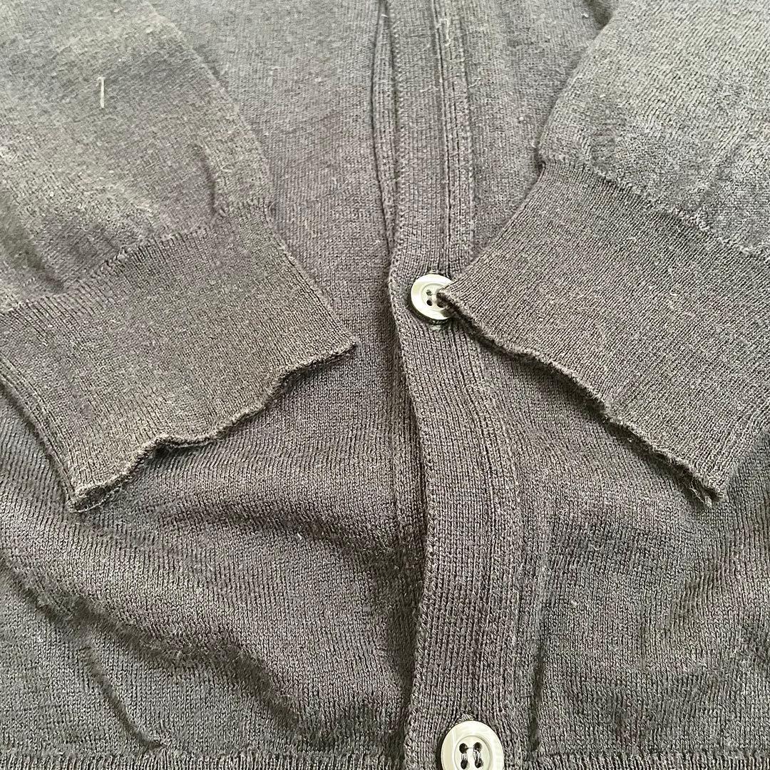美品 XXL John Smedley コットンウールカーディガン ハイゲージ