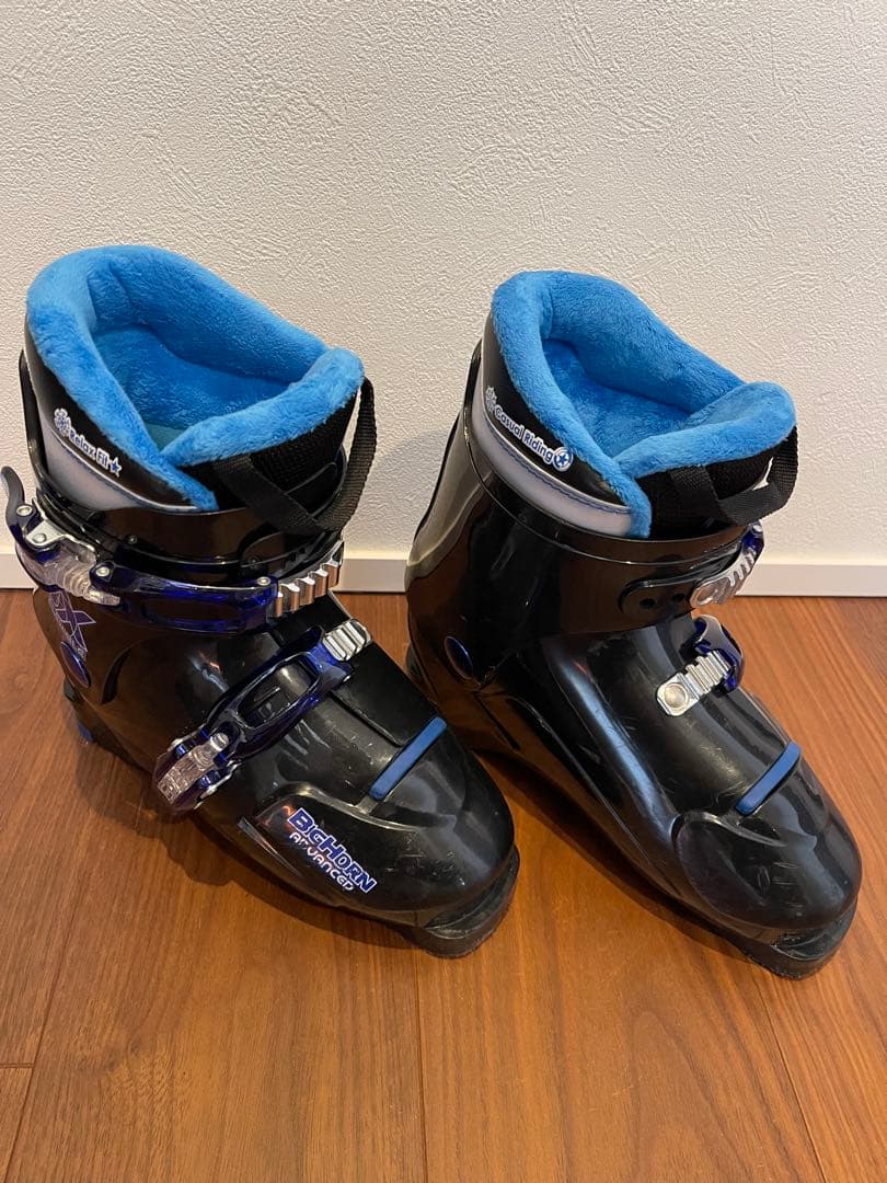 KAZAMA 子供用　スキー板120㎝ ブーツ ストック セット ブルー　キッズ