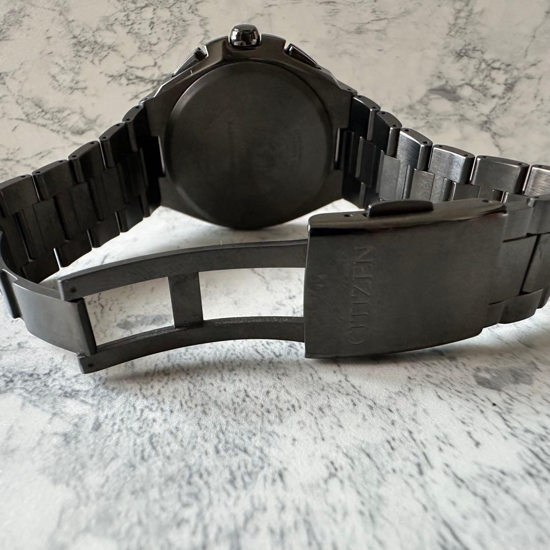 美品 CITIZEN AT3014-54E ブラックチタン ATTESA