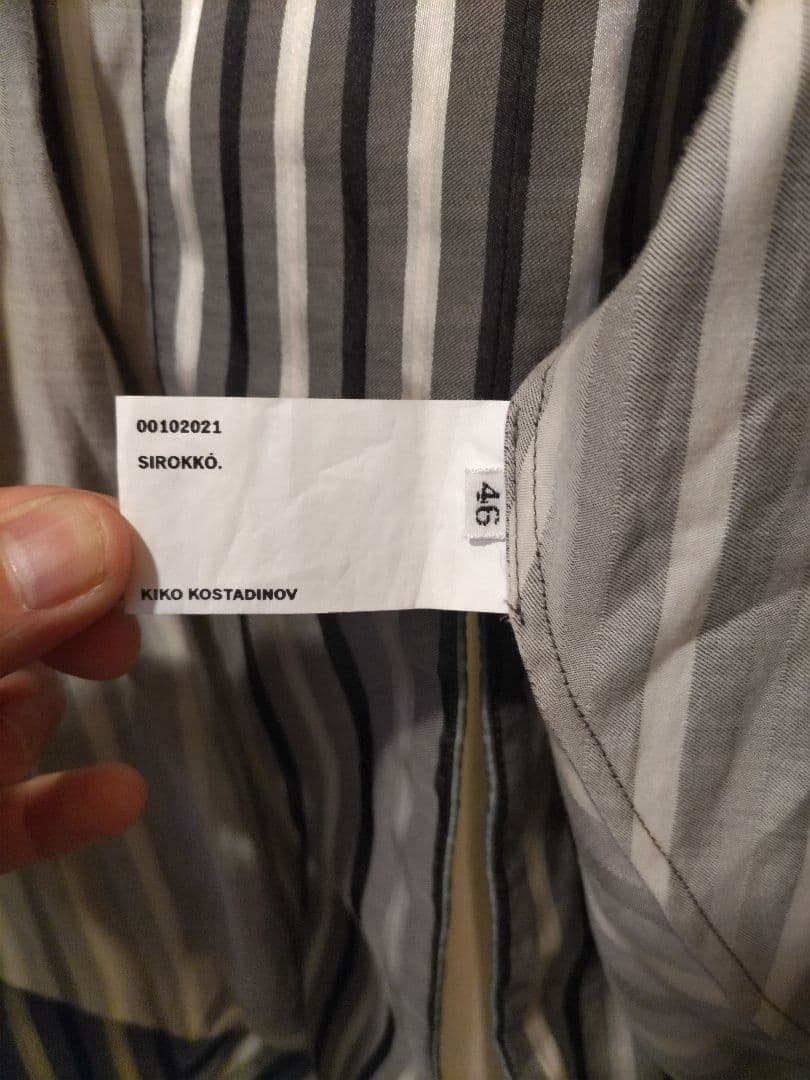 .*m様 kiko kostadinov sforza drape coat