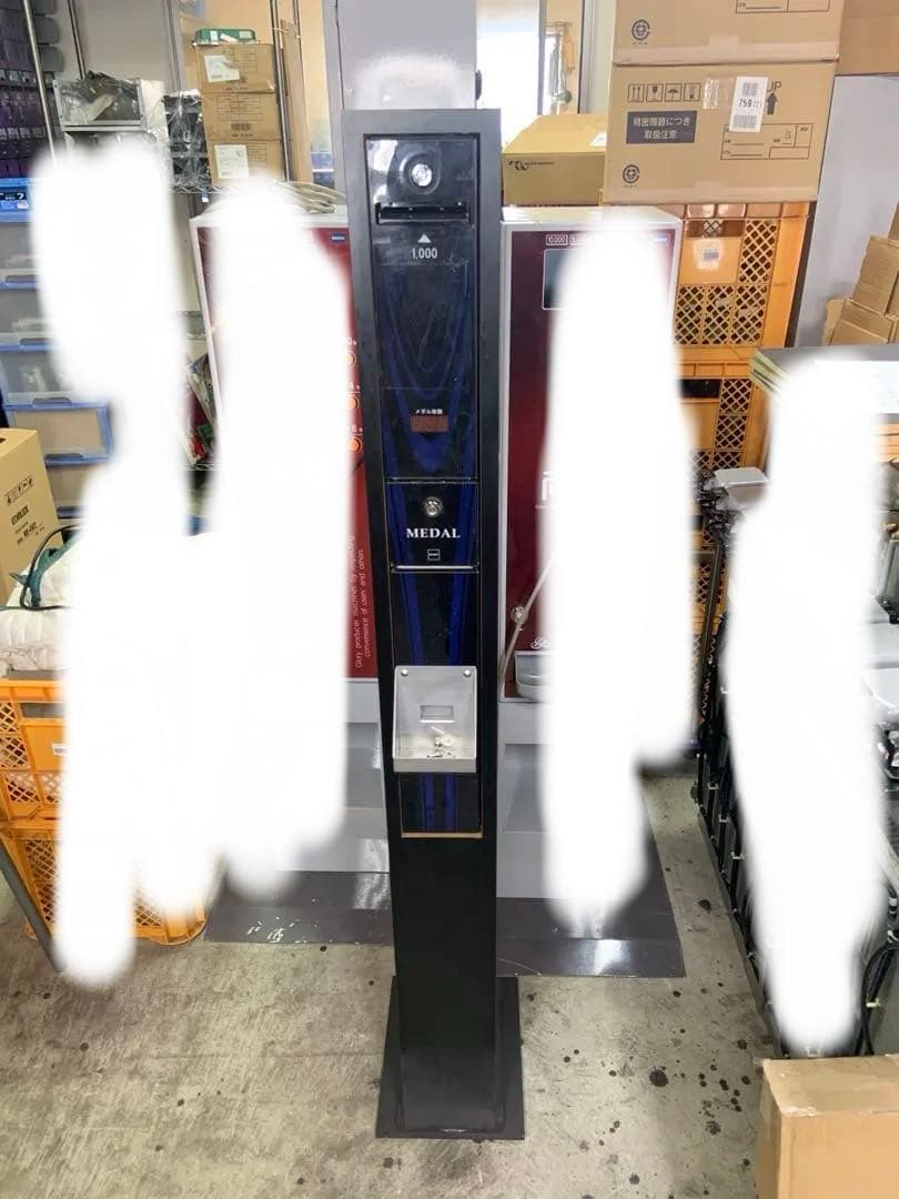 両替機　1000円→100円×10枚　中古架台付　領収書OK