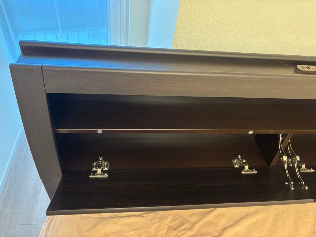 ニトリ　ダブルベッドフレーム(OPグランCヨコ 深型/DBR)