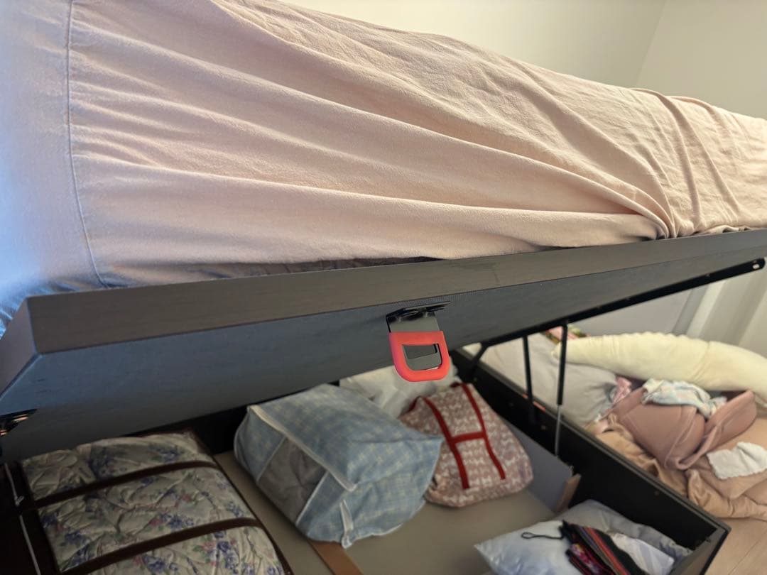 ニトリ　ダブルベッドフレーム(OPグランCヨコ 深型/DBR)