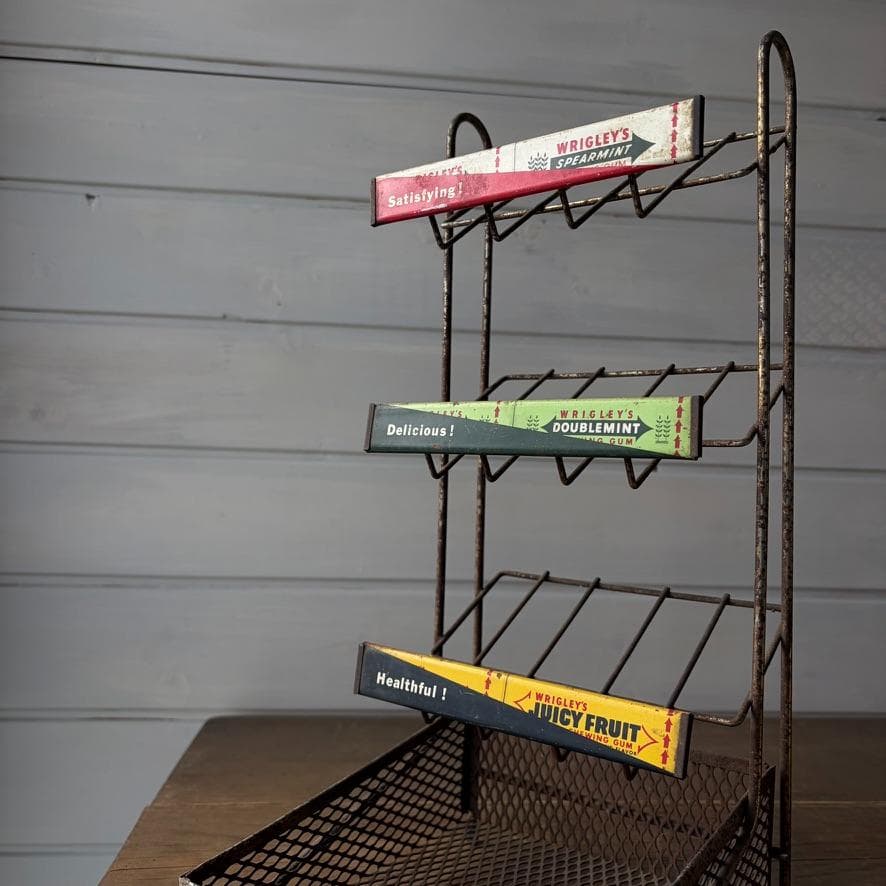 WRIGLEY’S ガム ディスプレイラック 3段 メタルラック