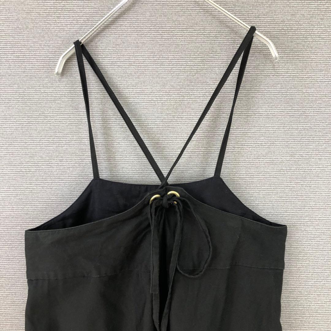 Curensology コットンサテンオールインワン F ブラック