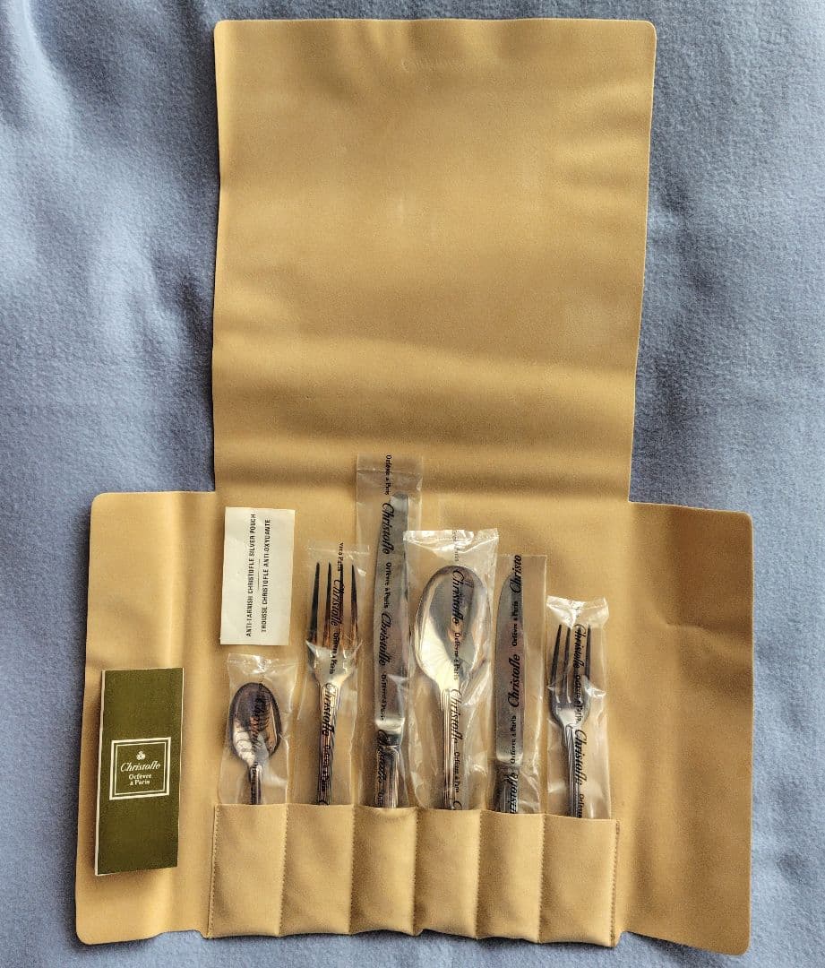 1982年購入 クリストフル カトラリー 　銀メッキ 6種類 6本セット