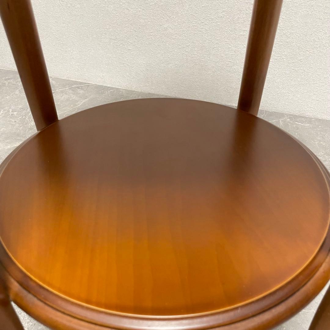 イタリア製　天板大理石　花台　サイドテーブル　木彫刻　飾り台　猫脚