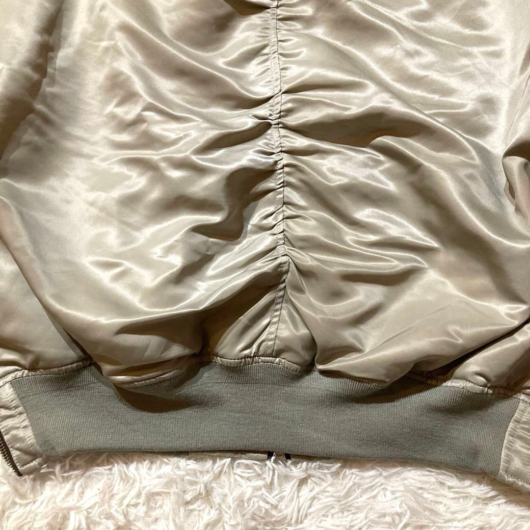 【良品】 メゾンスペシャル MA-1 フライトジャケット シルバー サイズ1