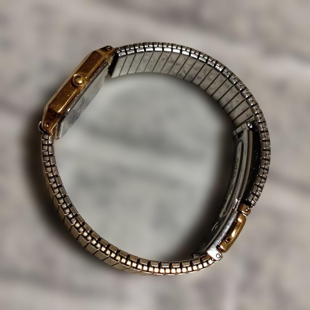 稼働　セイコー　ゴールド　腕時計　スピリット　黒文字盤　高級感