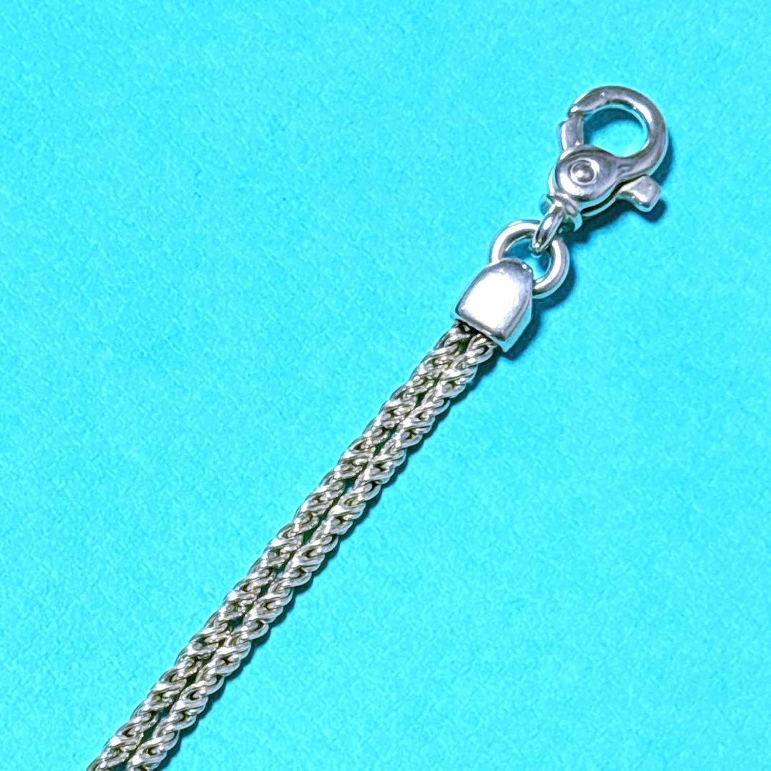 【美品】19cm ティファニー ダブルロープ ブレスレット シルバー925