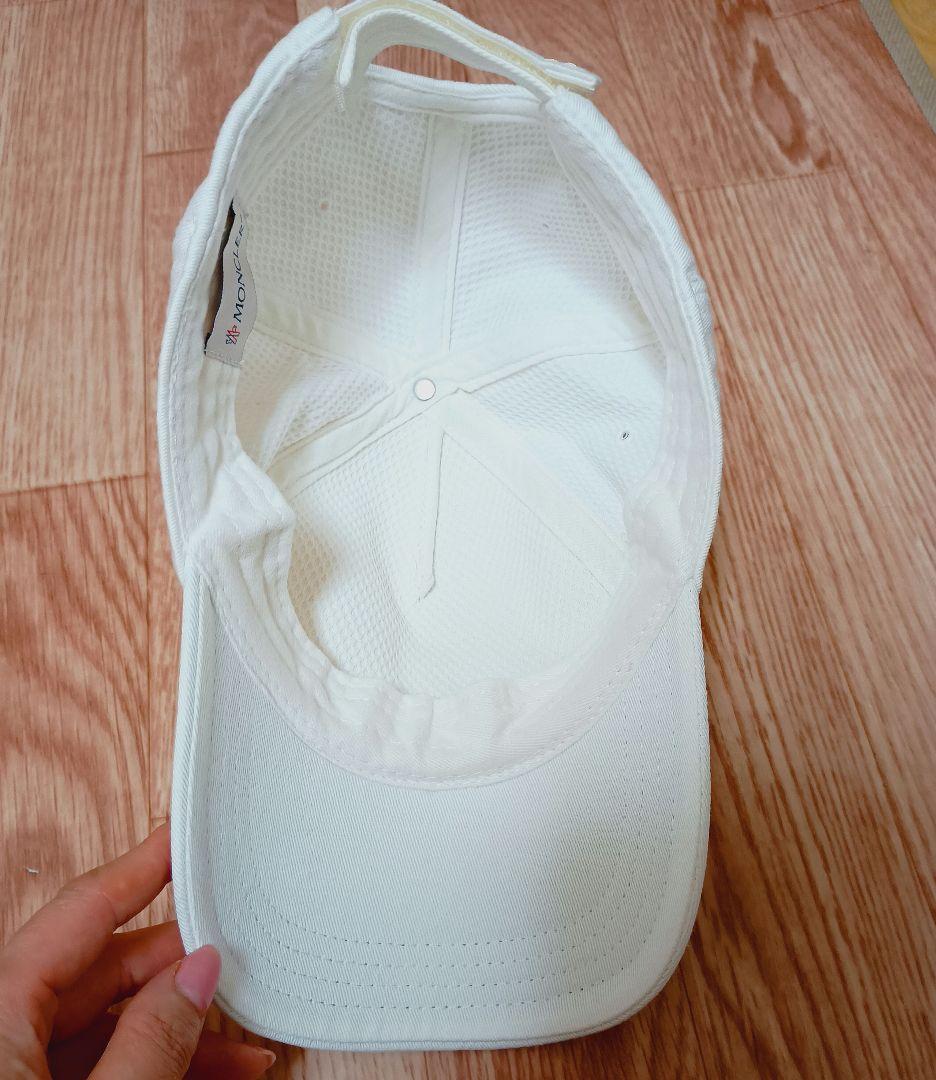 MONCLER キャップ 白 ホワイト モンクレール