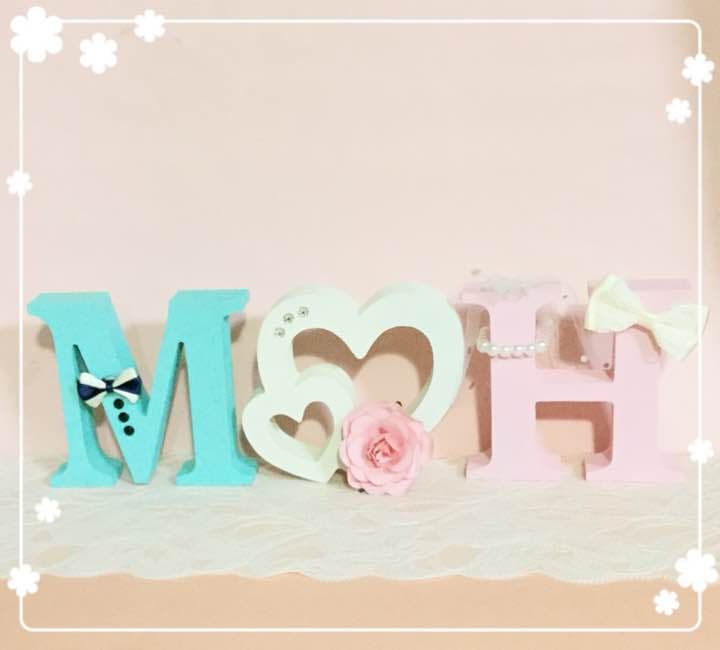 ひまり様確認用♡ウエディングバージョン・イニシャルオブジェ