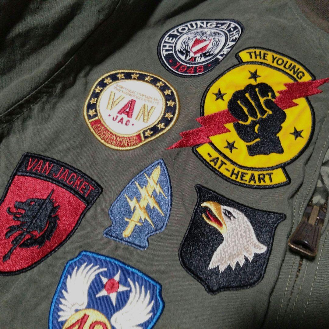 ★VANJAC　ヴァンヂャケット　エンブロイダリーMA-1／中綿入り／フルデコ★